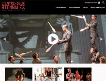 Tablet Screenshot of biennale-cirque.com